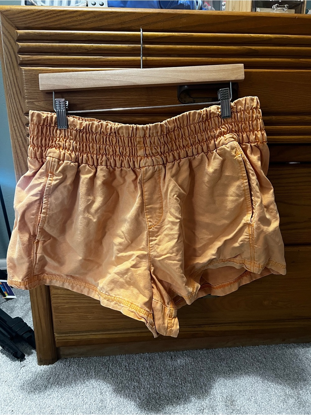 Aerie peach elastic waist shorts